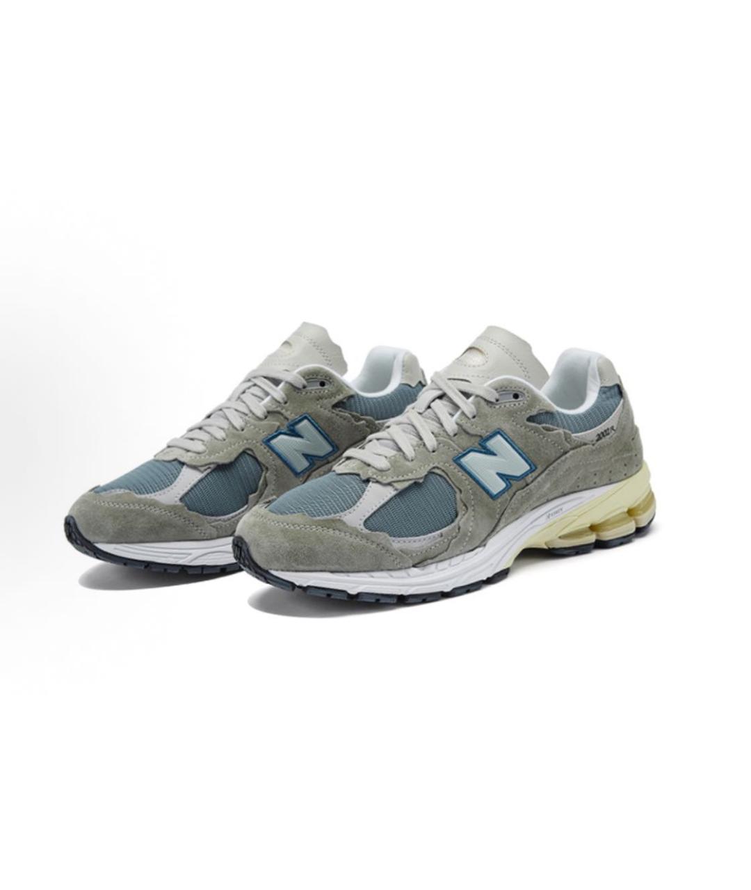 NEW BALANCE Серые замшевые низкие кроссовки / кеды, фото 2