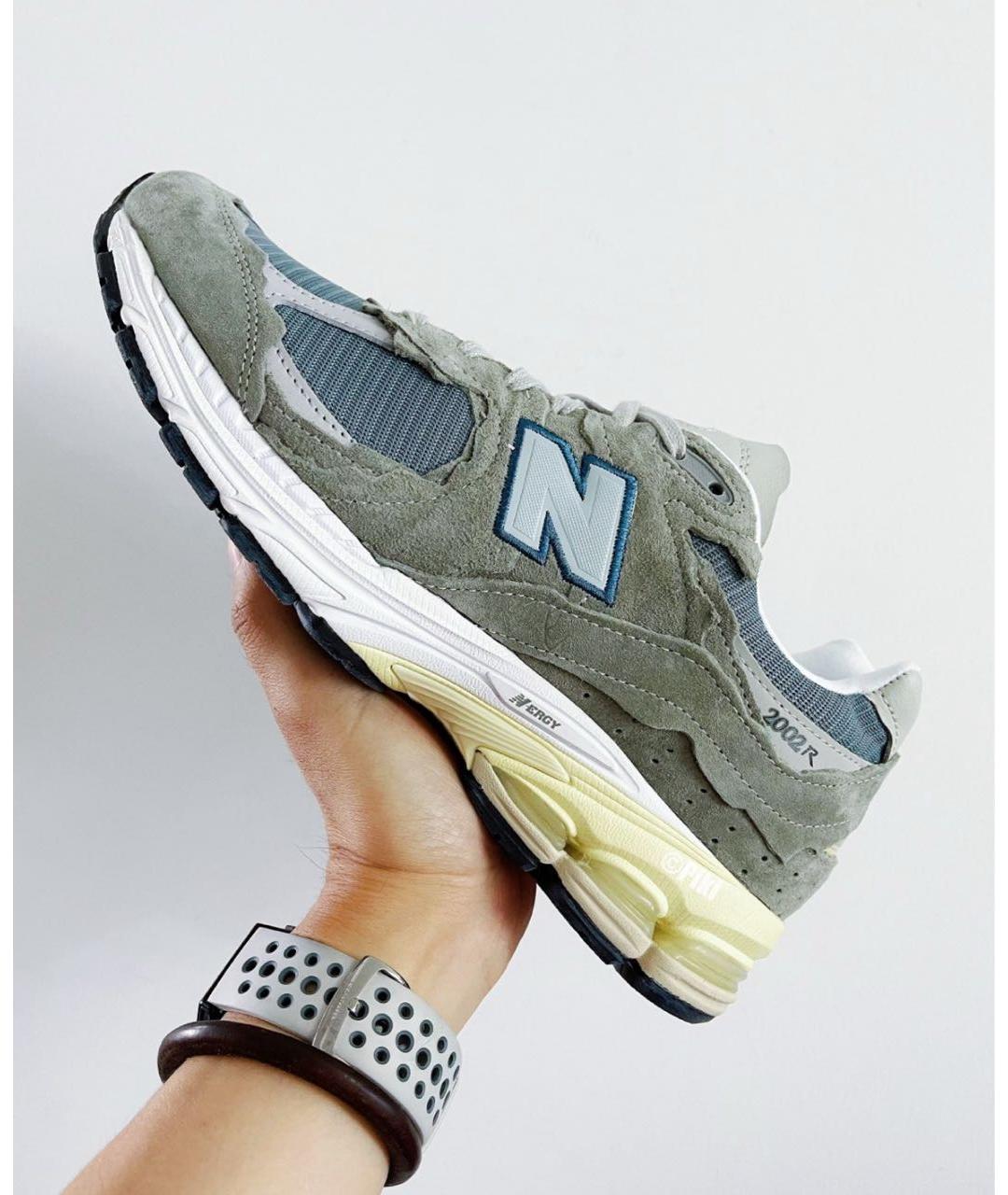 NEW BALANCE Серые замшевые низкие кроссовки / кеды, фото 7