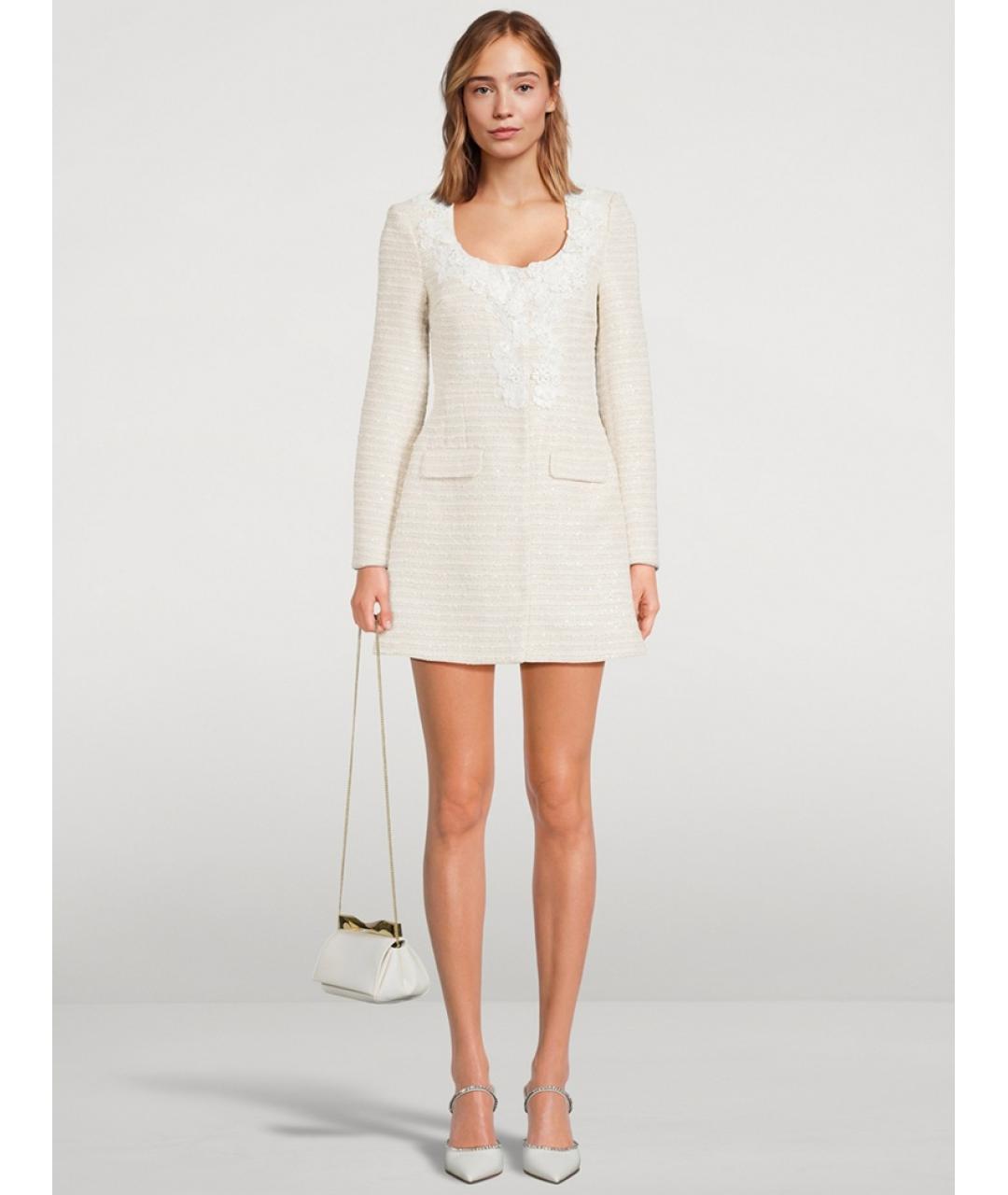 SELF-PORTRAIT Бежевое коктейльное платье, фото 5