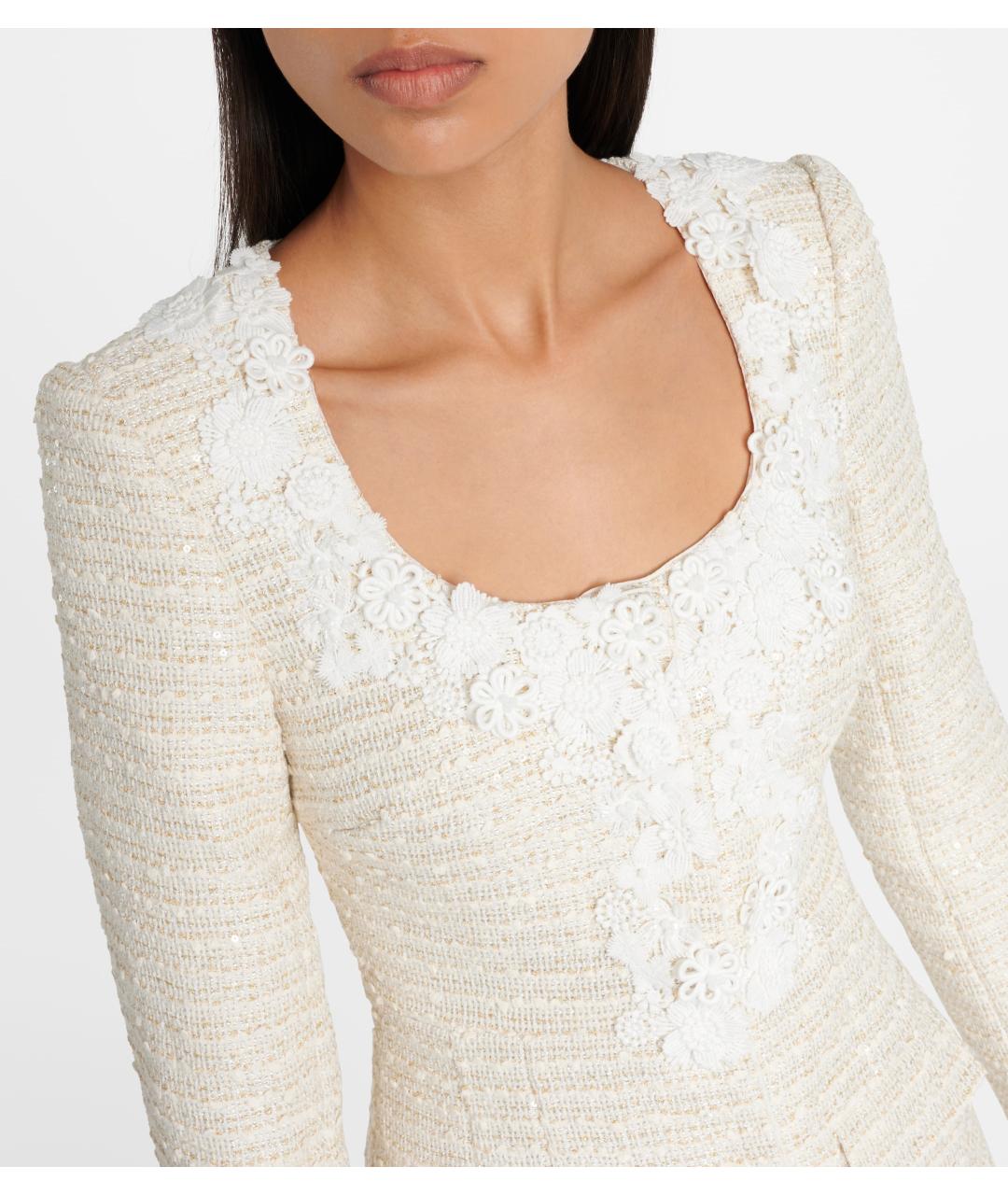 SELF-PORTRAIT Бежевое коктейльное платье, фото 4