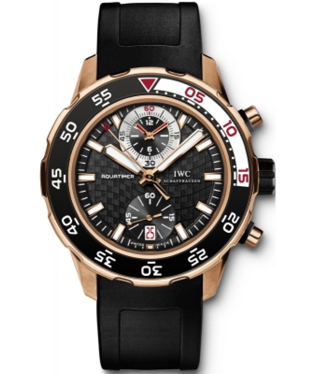 IWC Черные часы из розового золота, фото 1