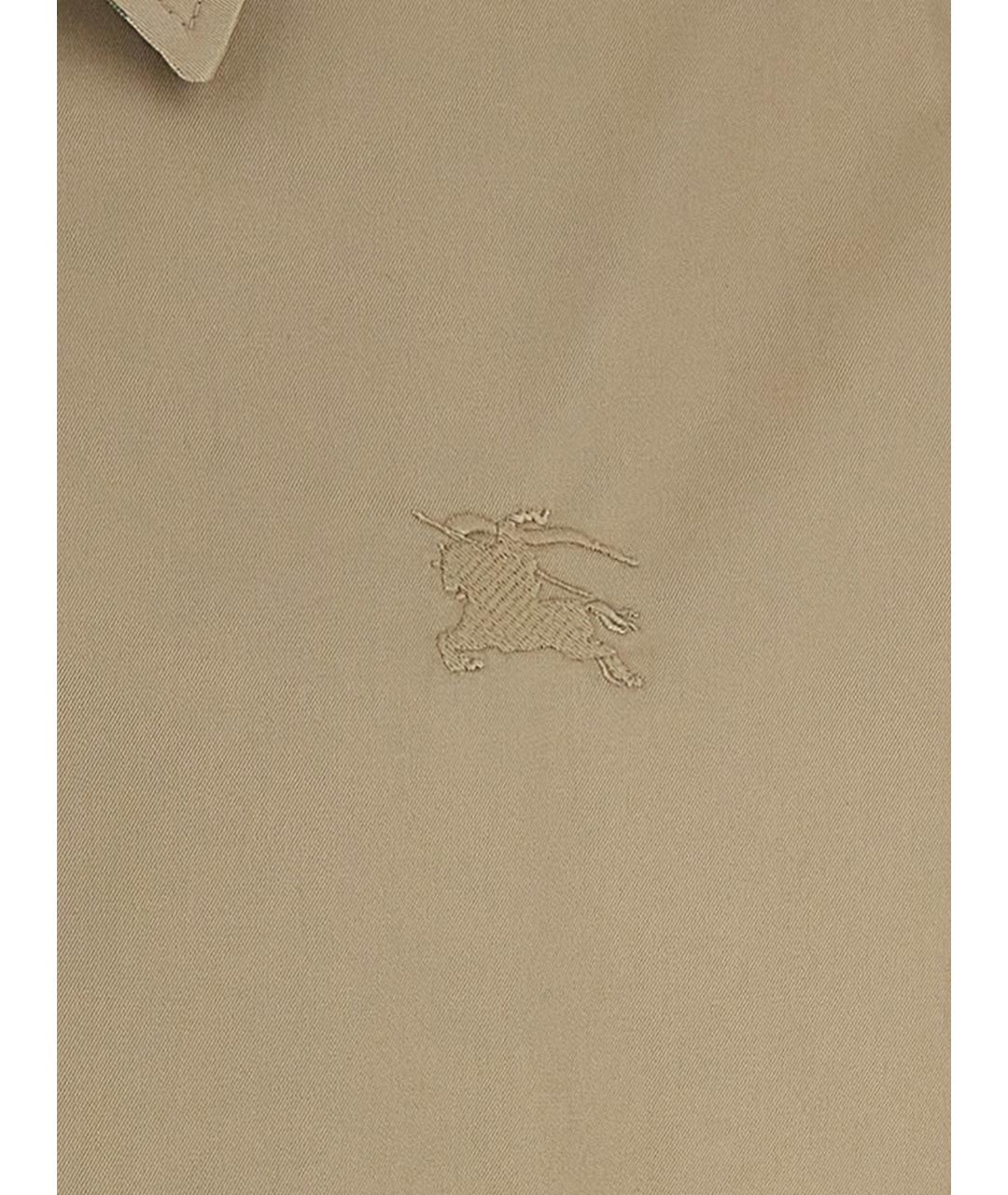 BURBERRY Бежевая хлопковая куртка, фото 4