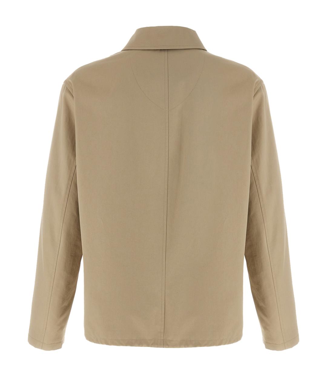 BURBERRY Бежевая хлопковая куртка, фото 2