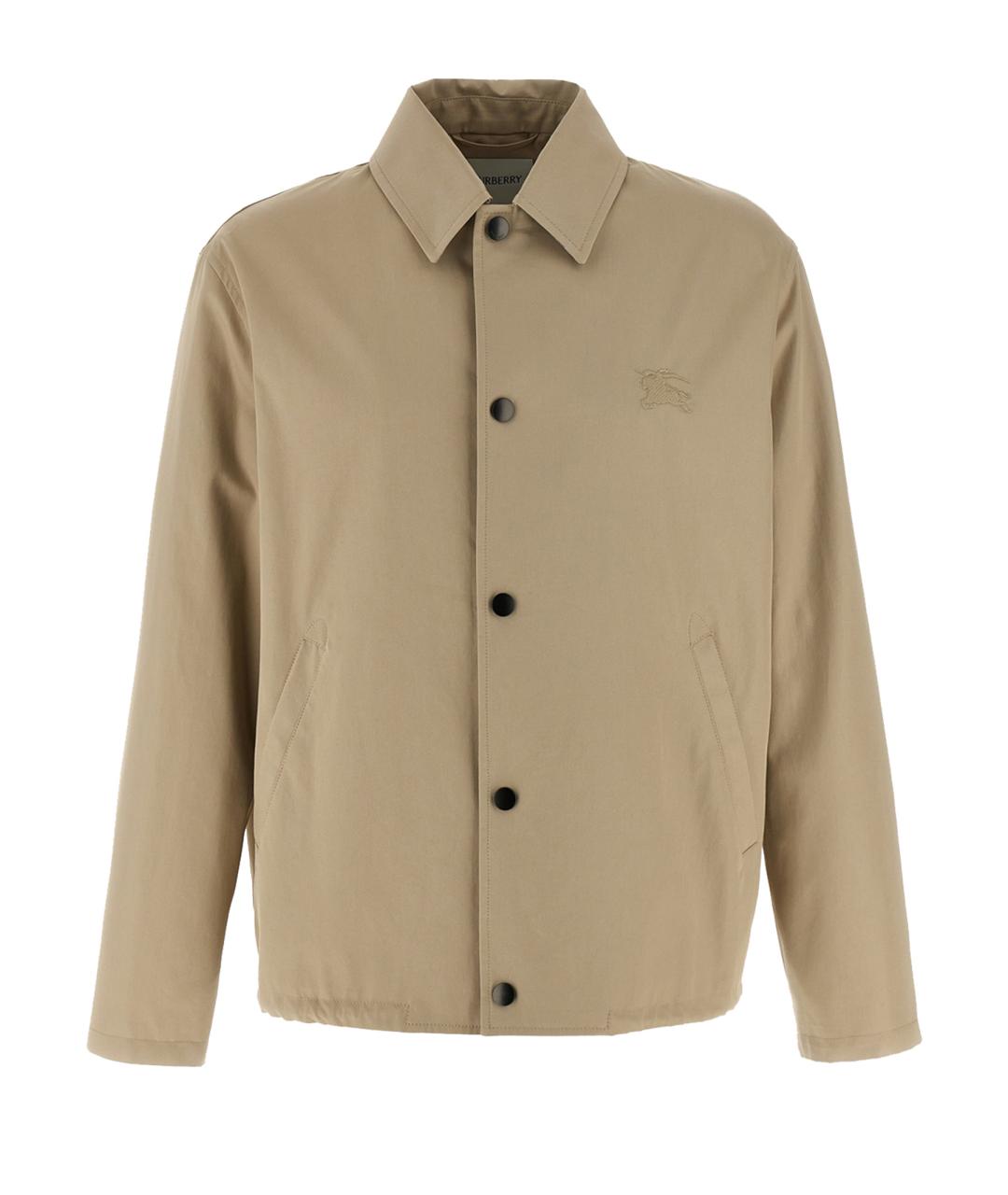 BURBERRY Бежевая хлопковая куртка, фото 1