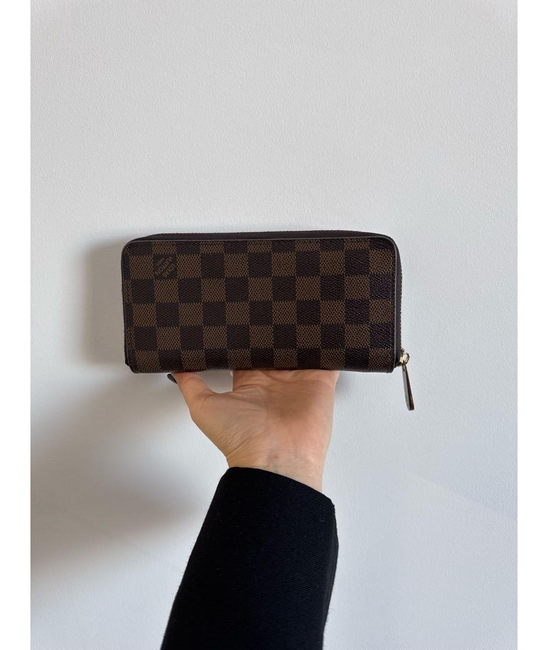 LOUIS VUITTON Коричневый кошелек, фото 5
