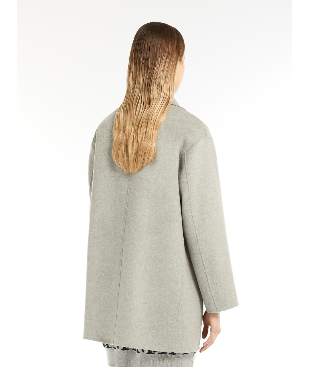 'S MAX MARA Серое шерстяное пальто, фото 2