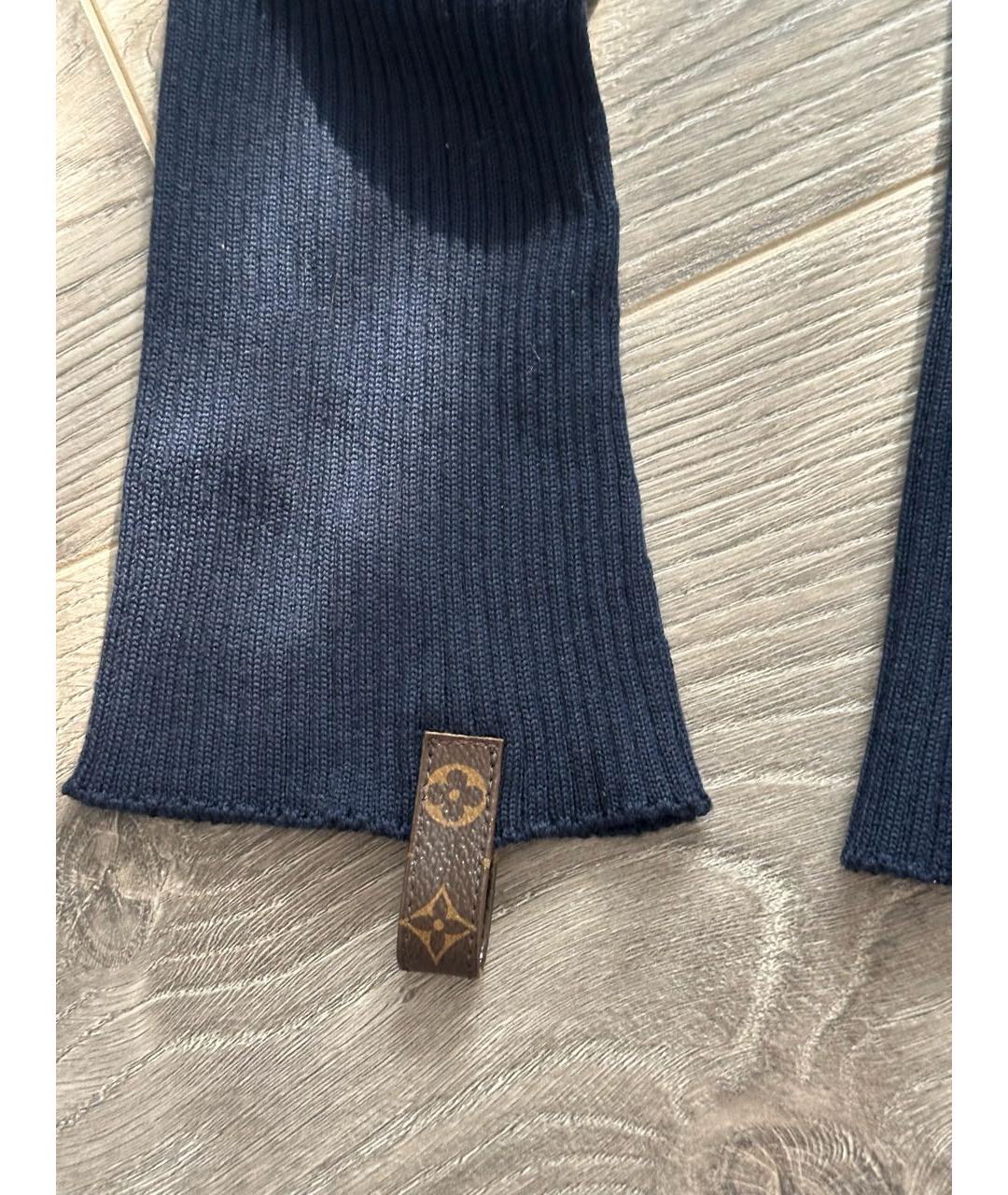 LOUIS VUITTON Темно-синяя шерстяная водолазка, фото 5