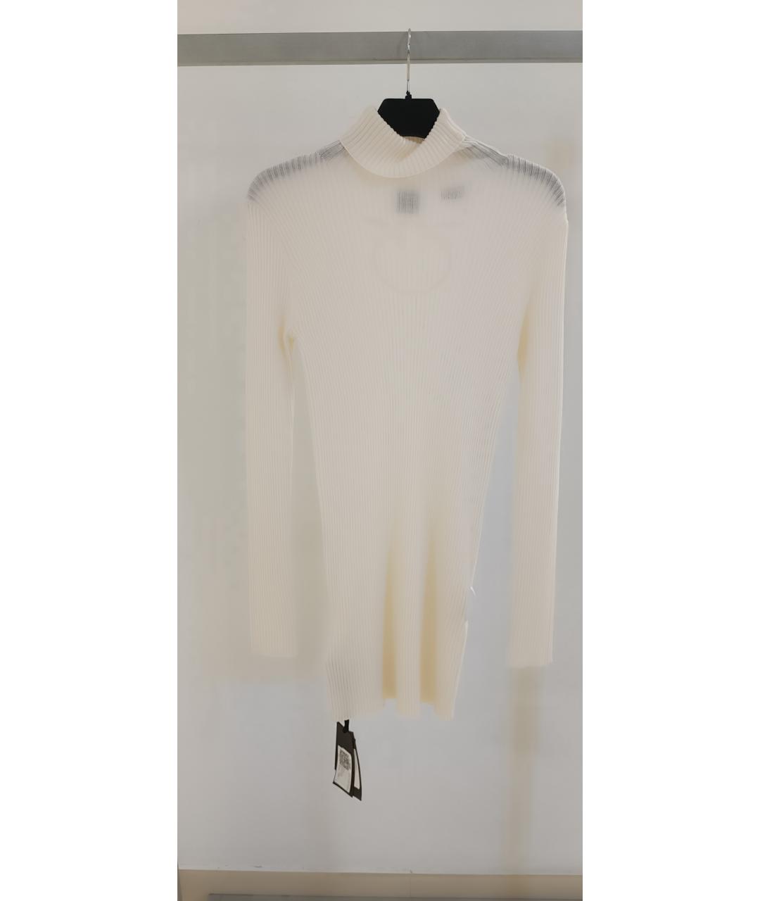 PINKO Белое полиамидовое повседневное платье, фото 3