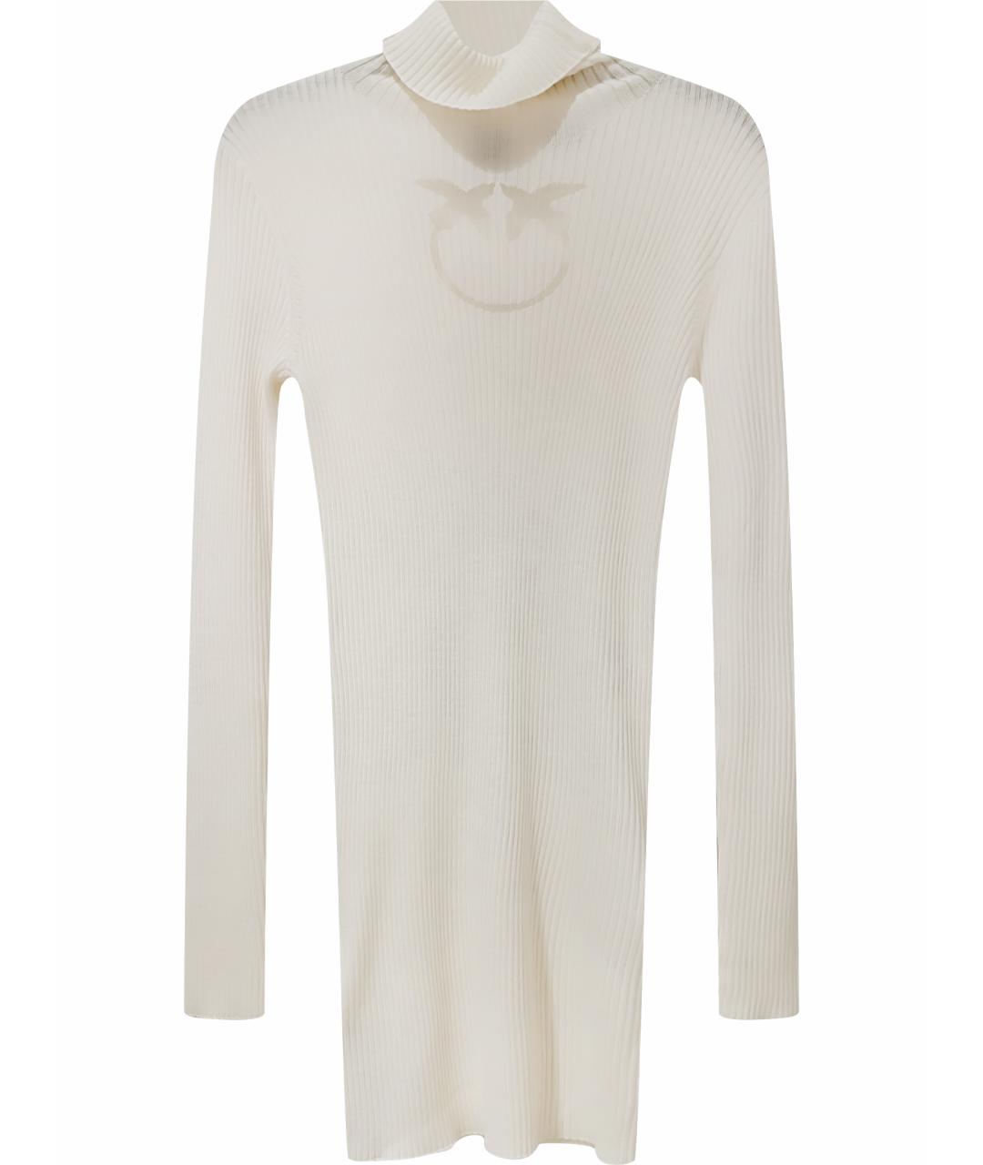 PINKO Белое полиамидовое повседневное платье, фото 1