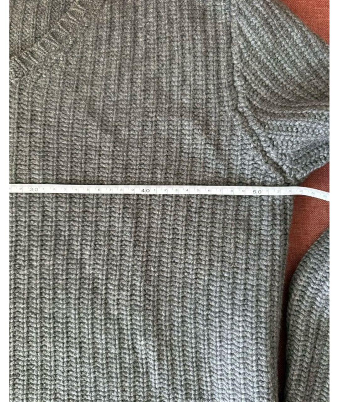 BRUNELLO CUCINELLI Серый кашемировый джемпер / свитер, фото 5