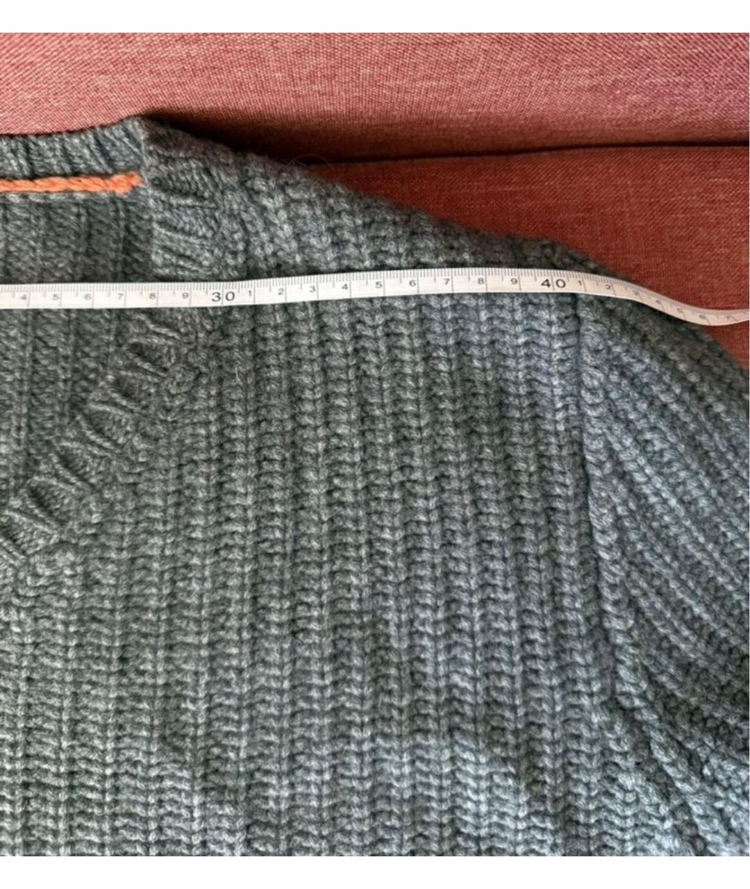 BRUNELLO CUCINELLI Серый кашемировый джемпер / свитер, фото 4