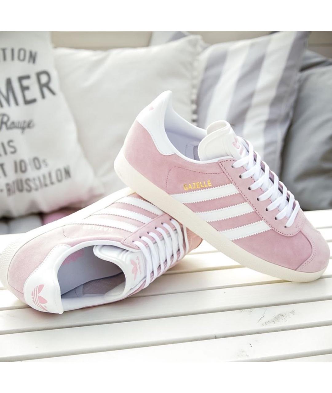 ADIDAS Розовые замшевые кеды, фото 3