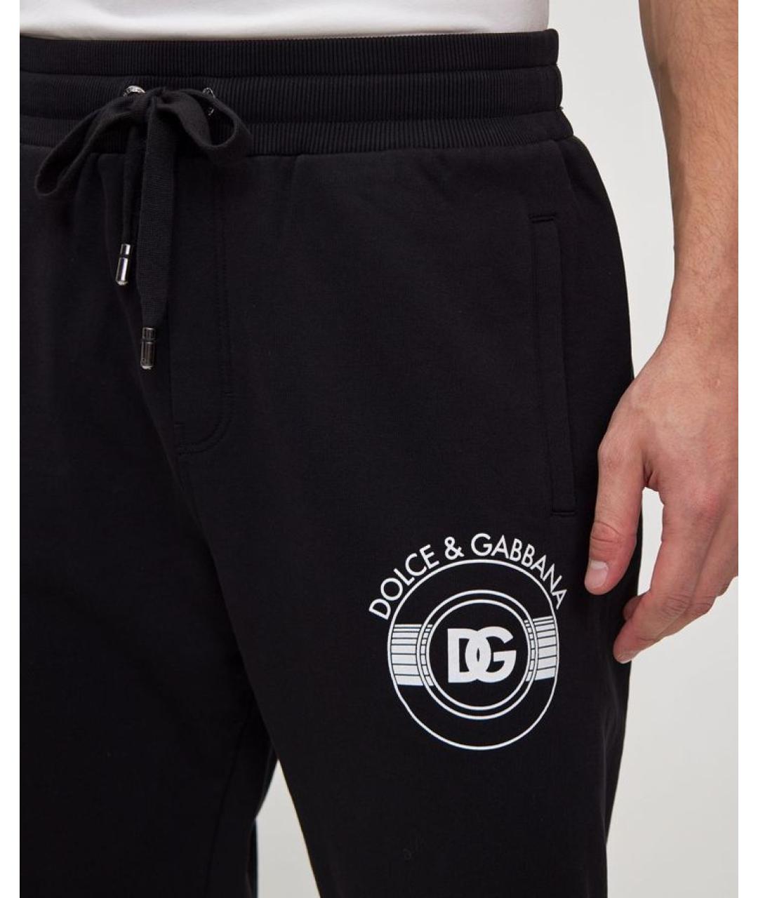 DOLCE&GABBANA Черные повседневные брюки, фото 6