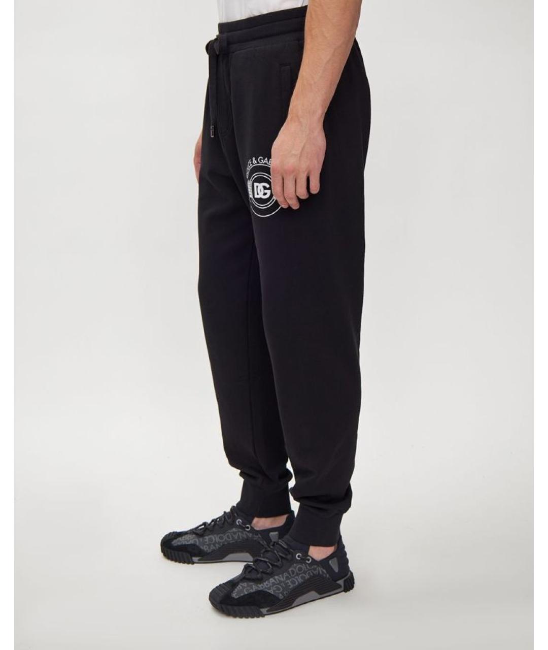 DOLCE&GABBANA Черные повседневные брюки, фото 4