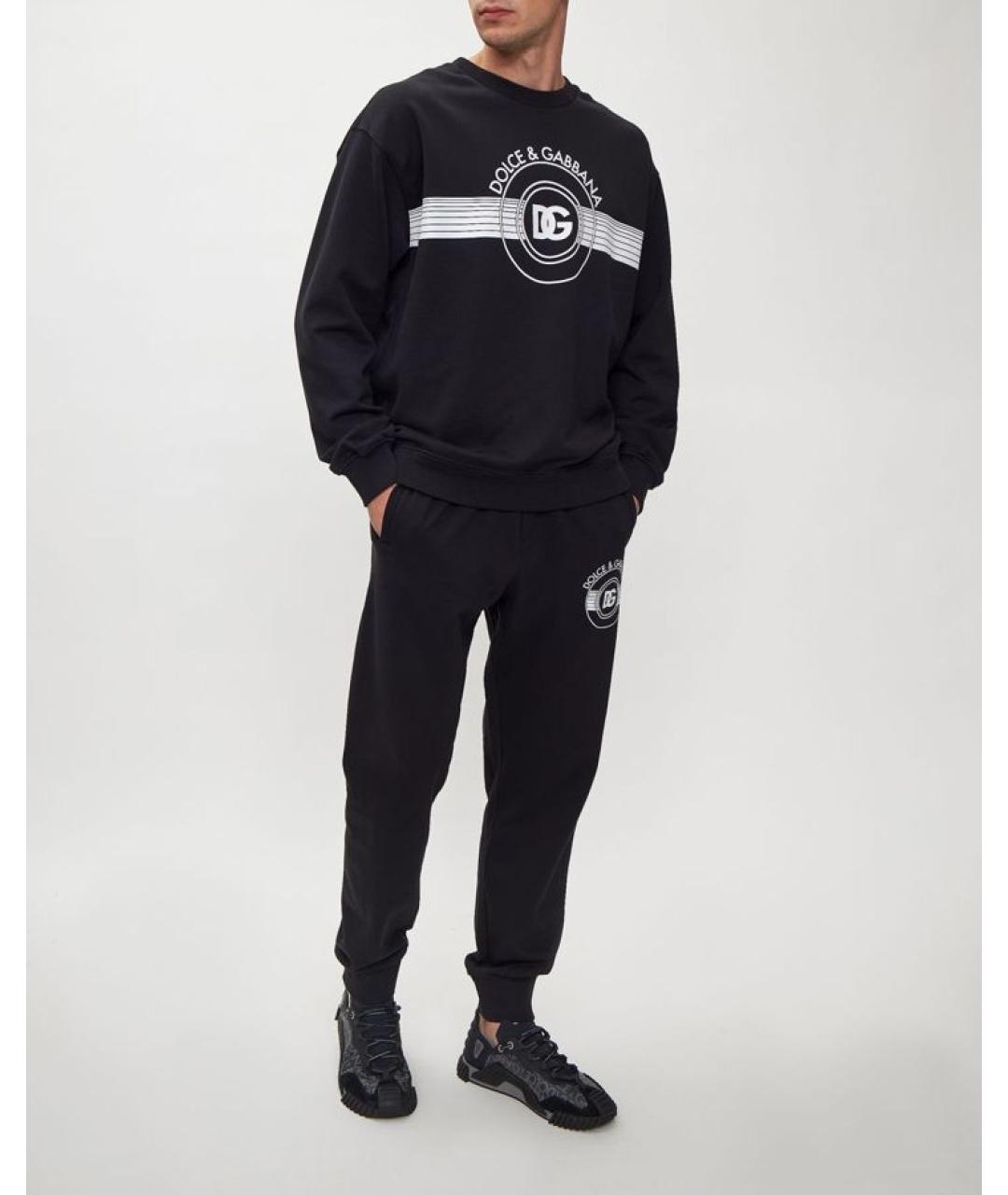 DOLCE&GABBANA Черные повседневные брюки, фото 2