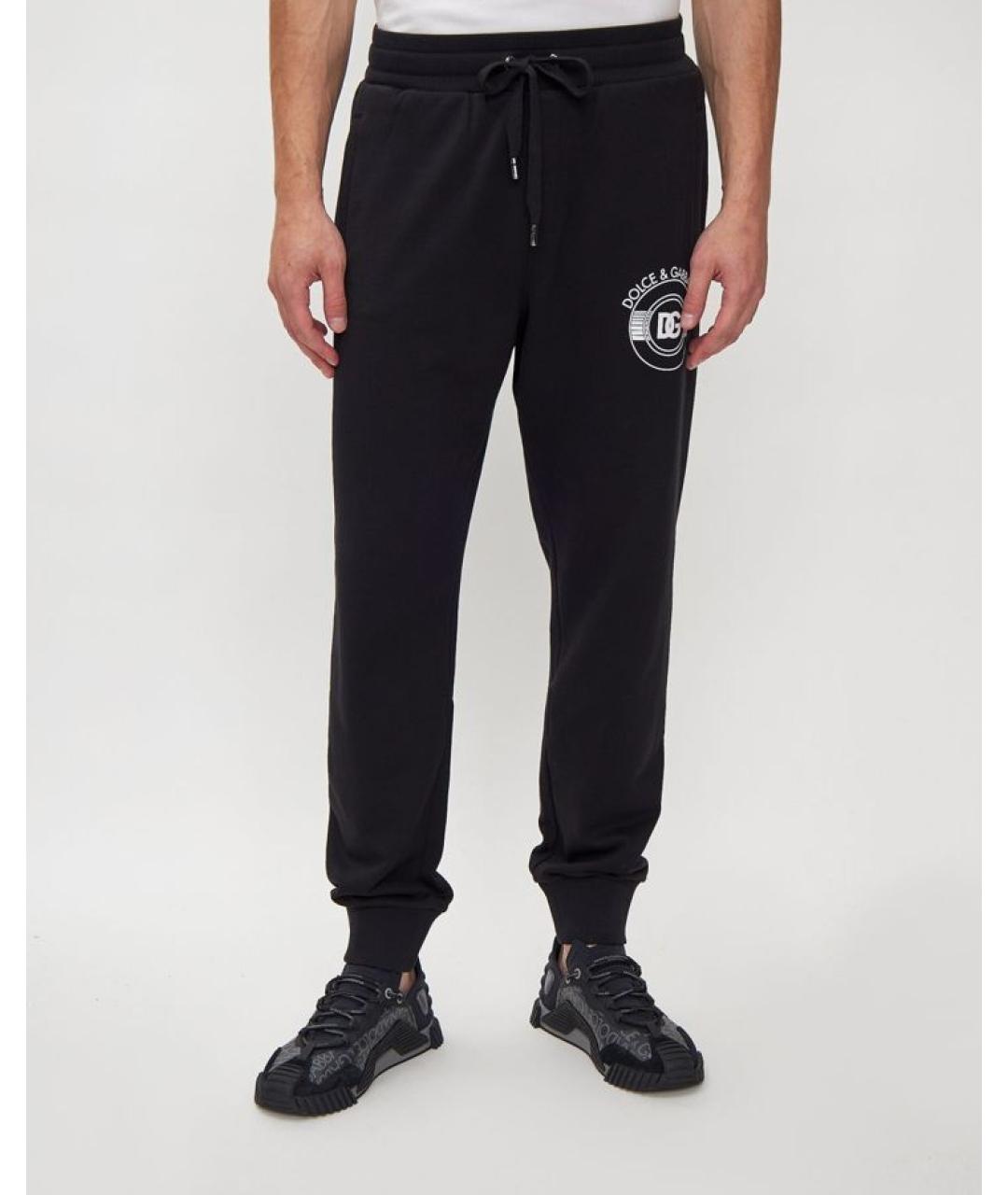 DOLCE&GABBANA Черные повседневные брюки, фото 3