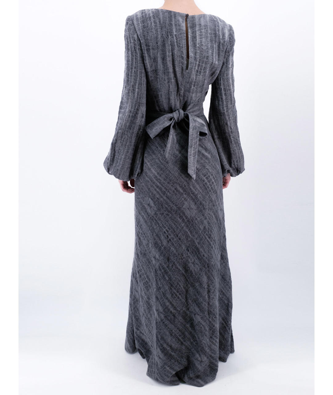 A LA RUSSE Серое шерстяное повседневное платье, фото 3