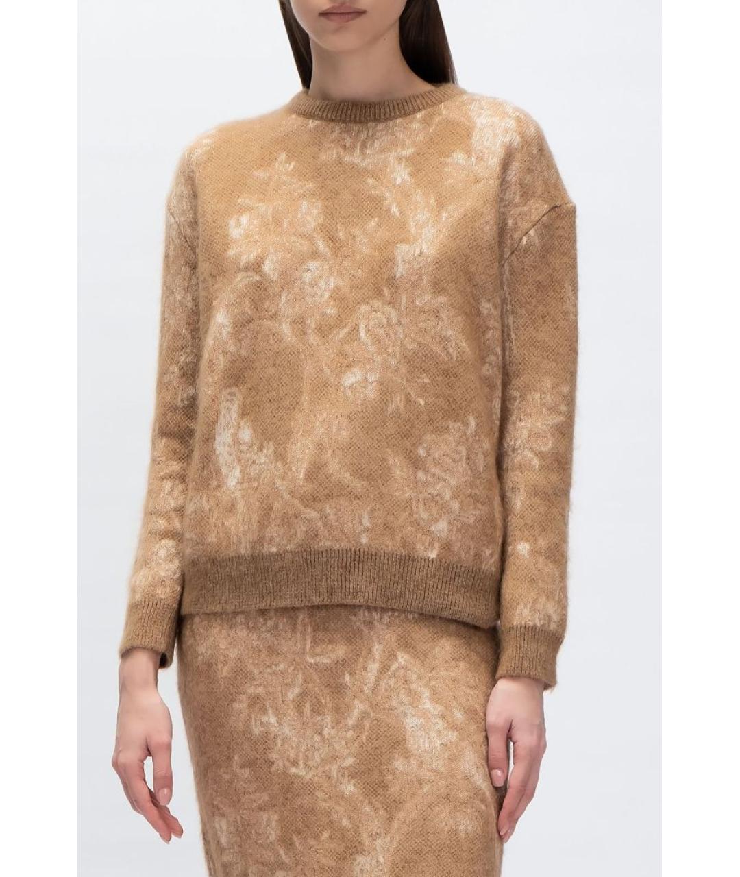 MAX MARA STUDIO Бежевый джемпер / свитер, фото 3