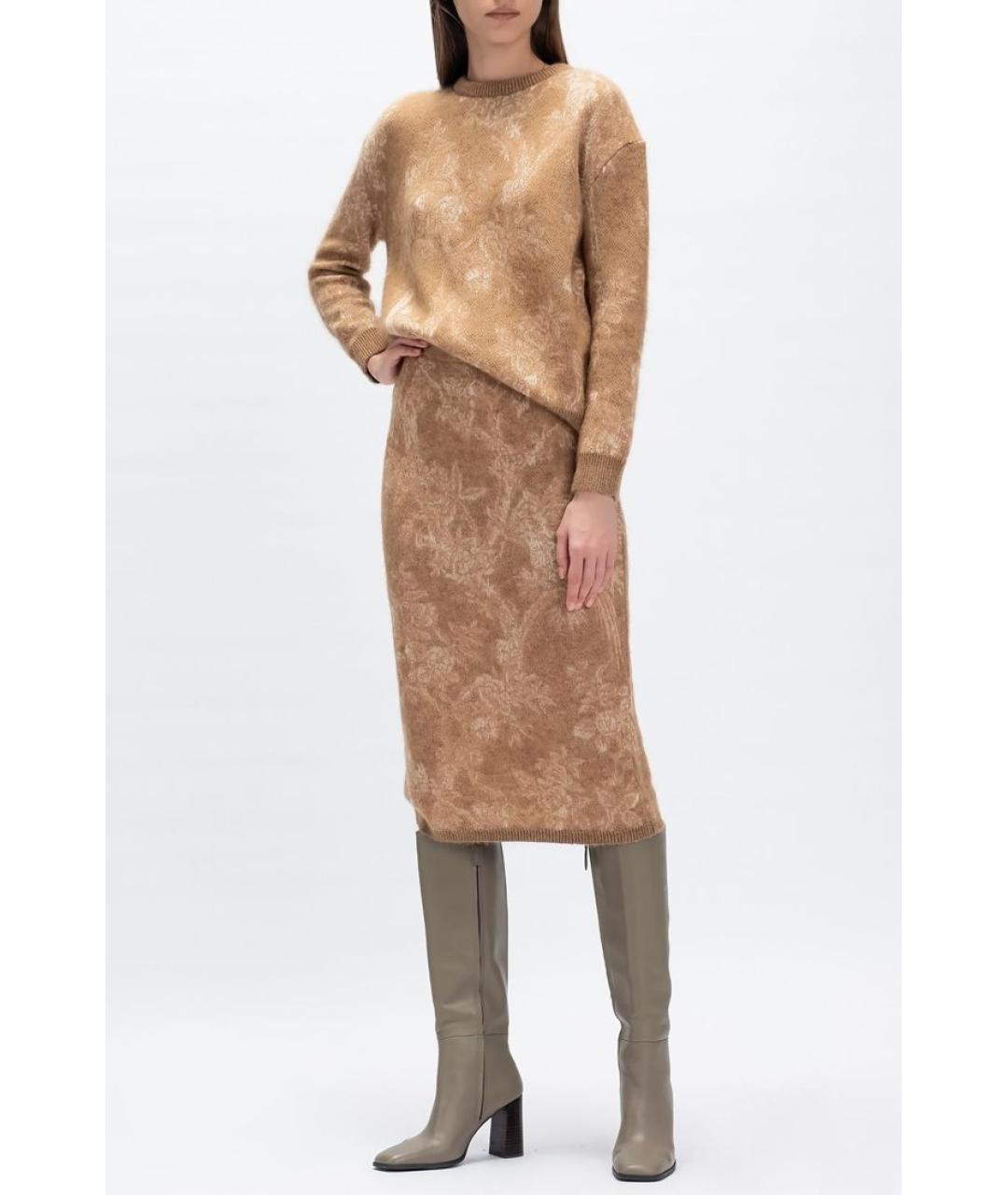MAX MARA STUDIO Бежевый джемпер / свитер, фото 2