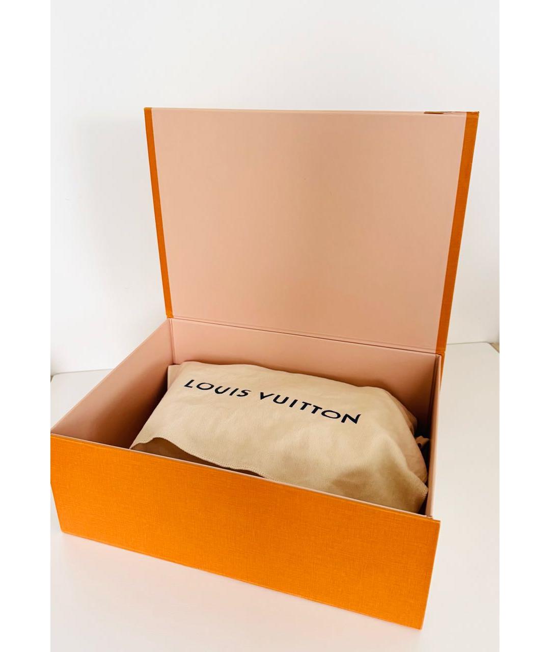 LOUIS VUITTON Бежевая кожаная сумка с короткими ручками, фото 6
