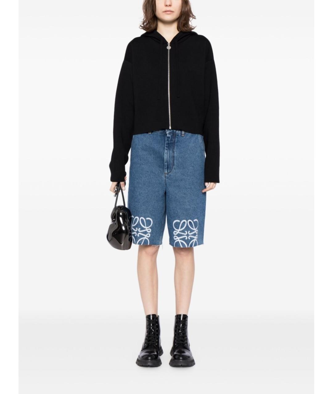 LOEWE Синие деним шорты, фото 2