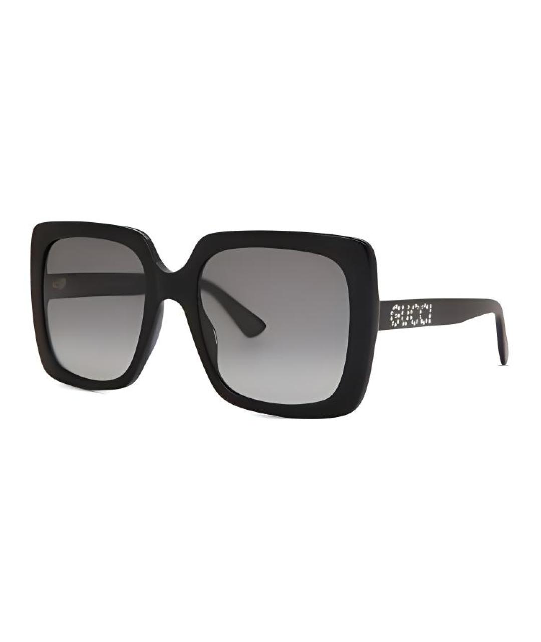 GUCCI Черные пластиковые солнцезащитные очки, фото 1