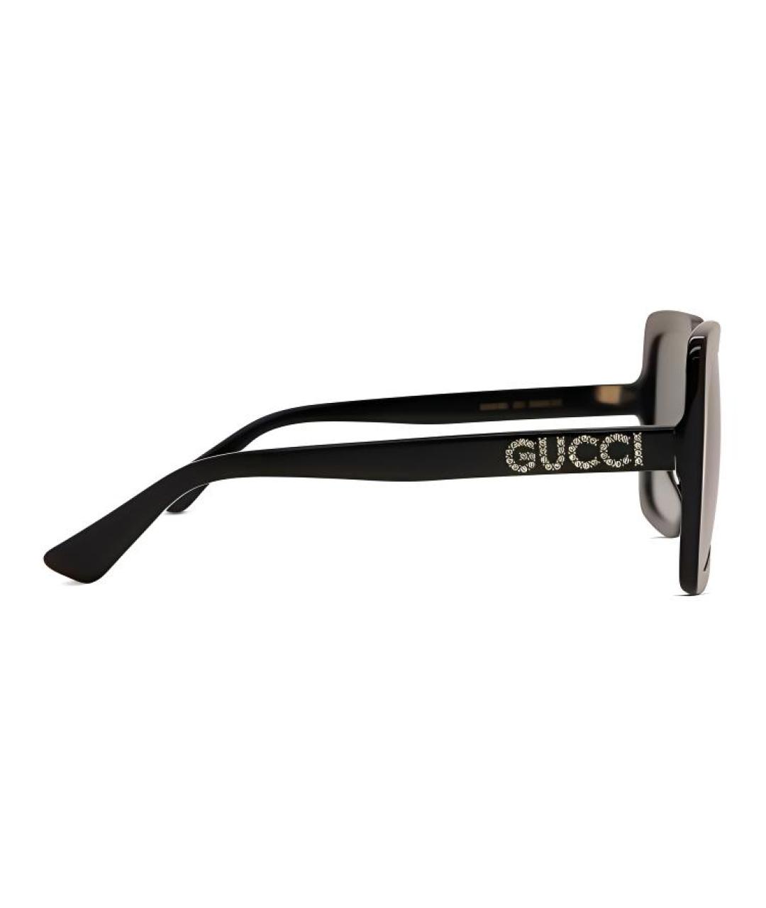 GUCCI Черные пластиковые солнцезащитные очки, фото 3