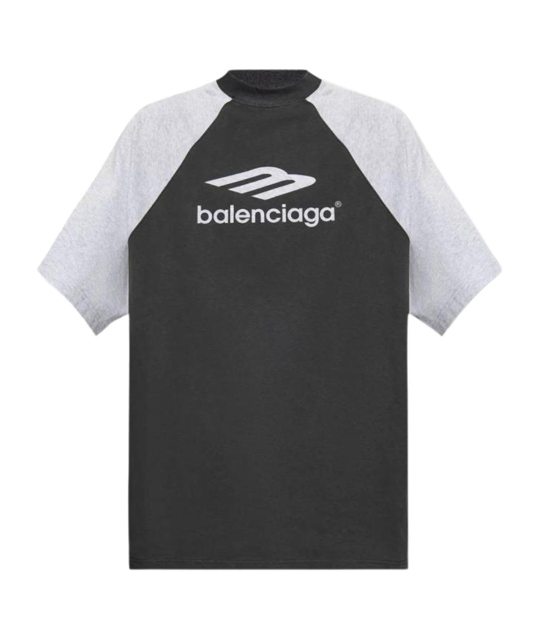 BALENCIAGA Черная футболка, фото 1