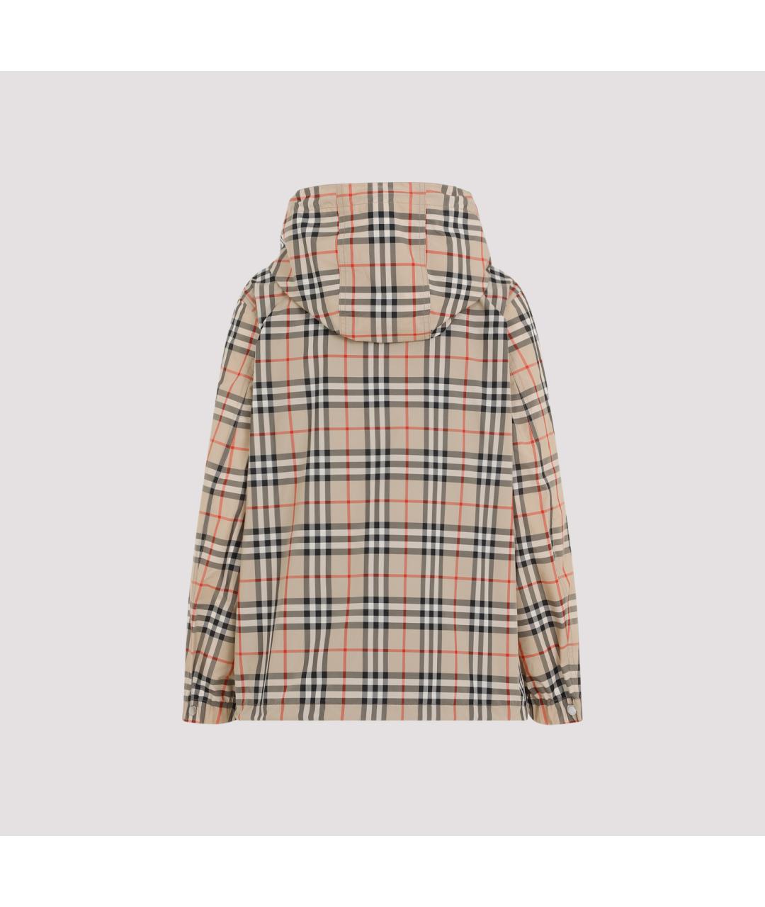 BURBERRY Бежевая полиэстеровая куртка, фото 4