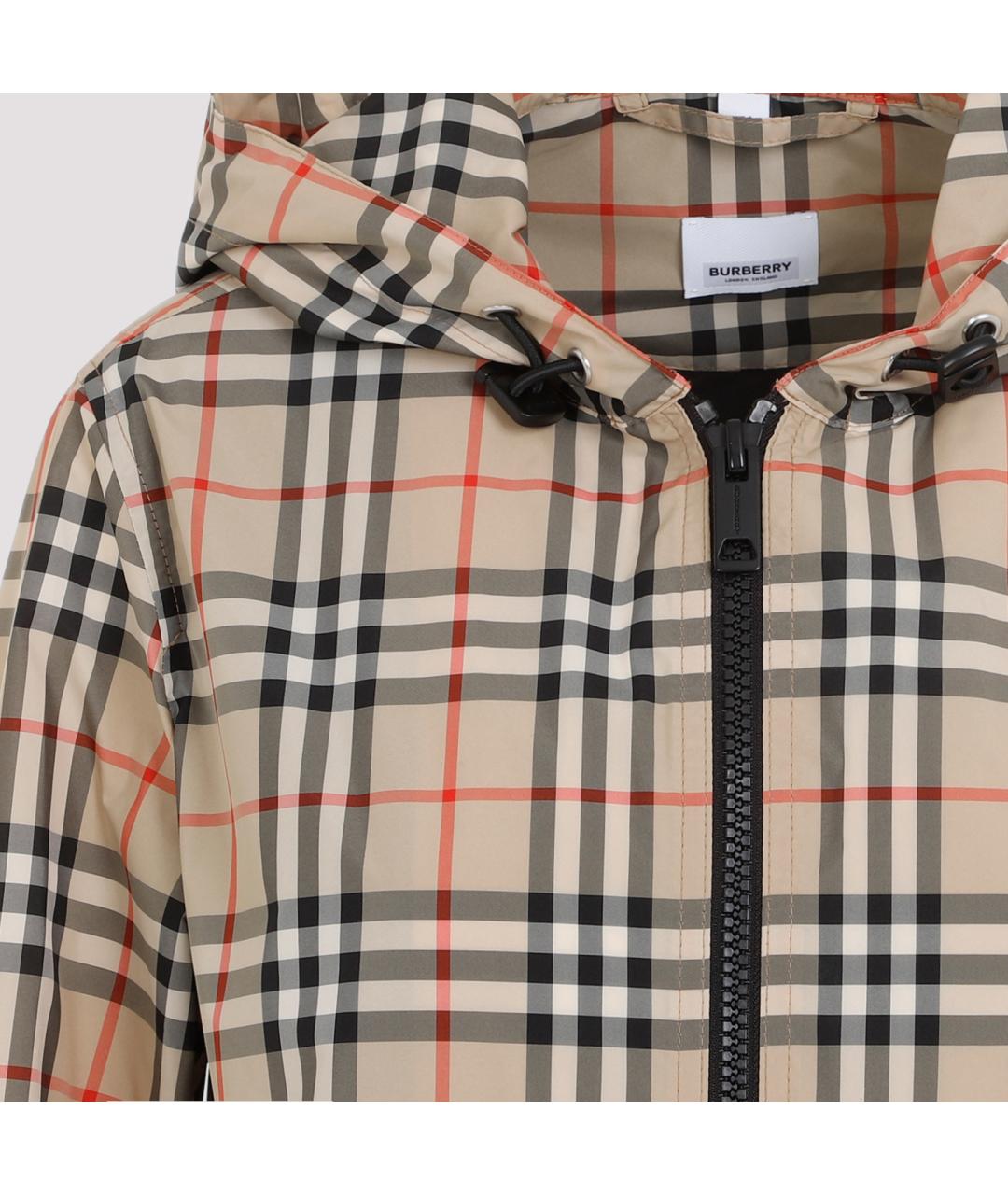 BURBERRY Бежевая полиэстеровая куртка, фото 6