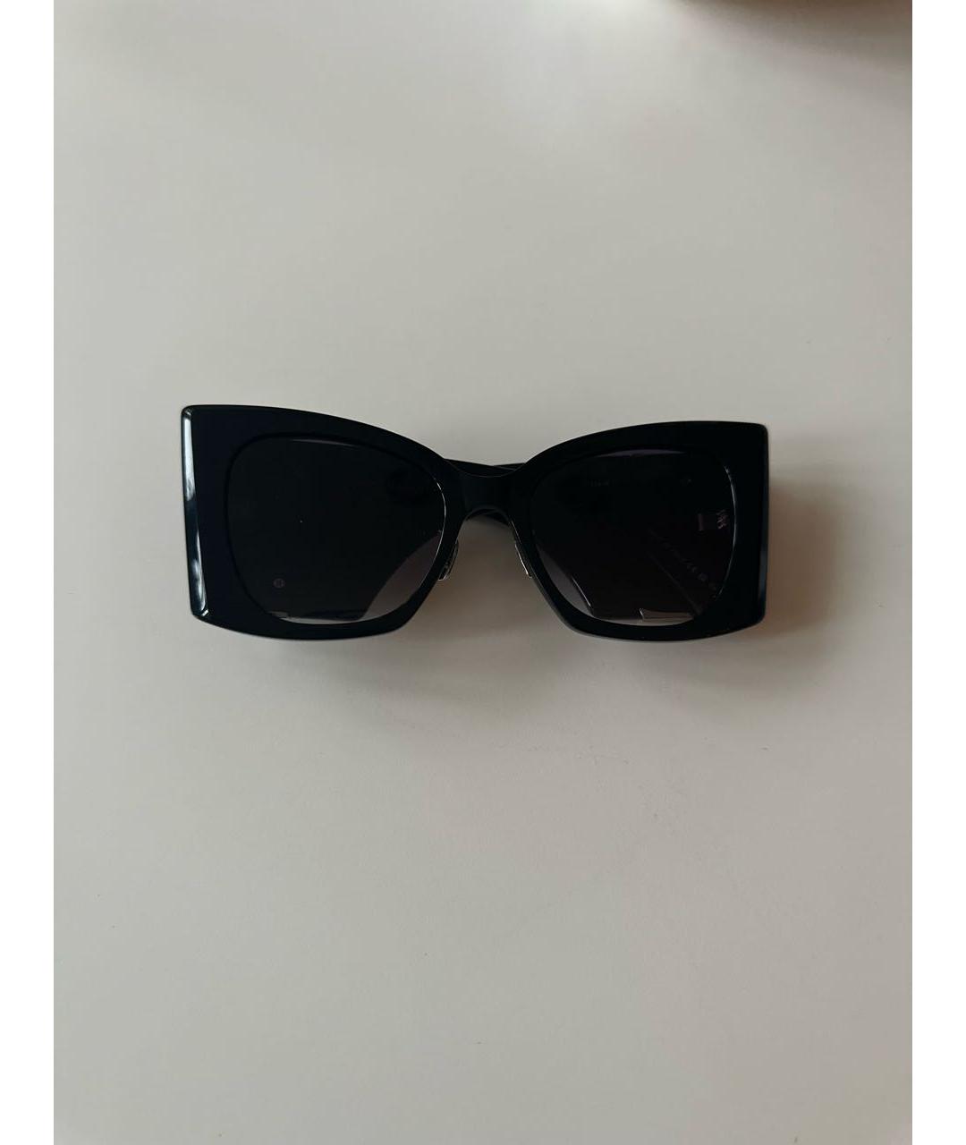 SAINT LAURENT Черные пластиковые солнцезащитные очки, фото 5
