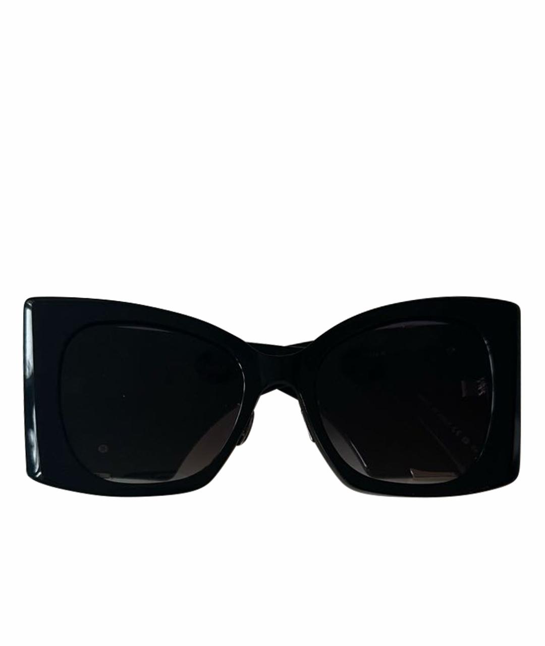 SAINT LAURENT Черные пластиковые солнцезащитные очки, фото 1