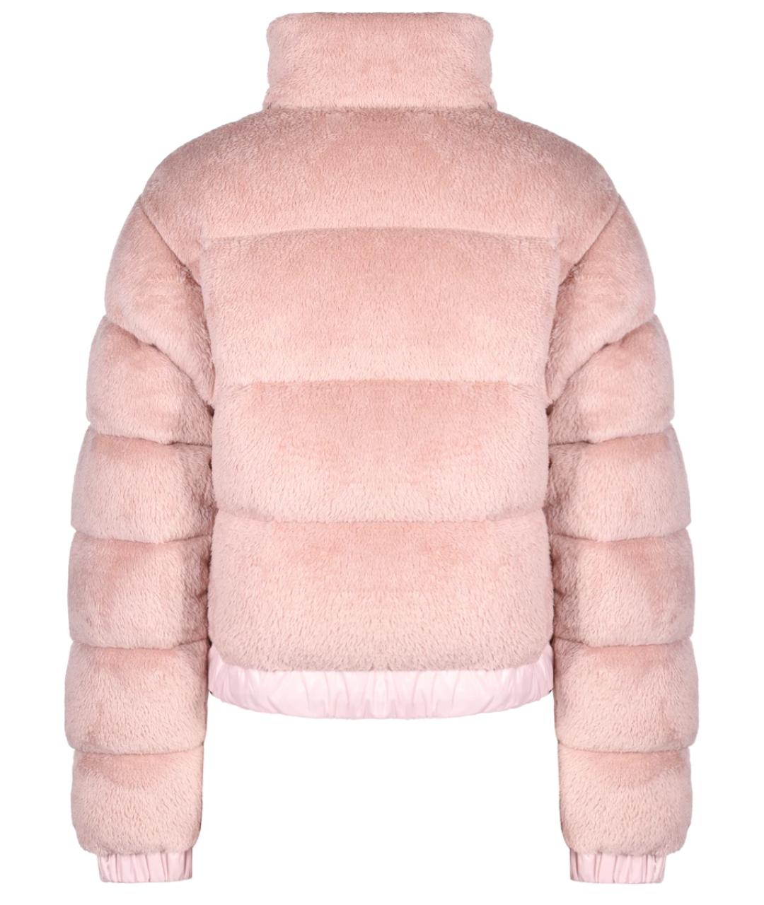 MONCLER Бежевый полиэстеровый пуховик, фото 2