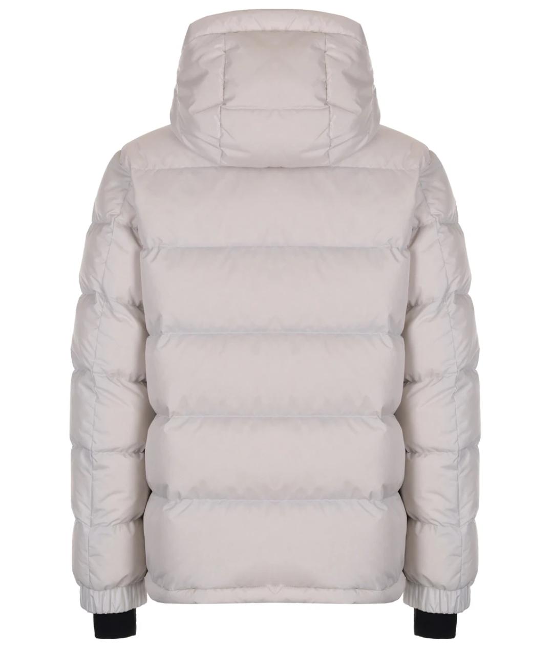 MONCLER Белый полиэстеровый пуховик, фото 2