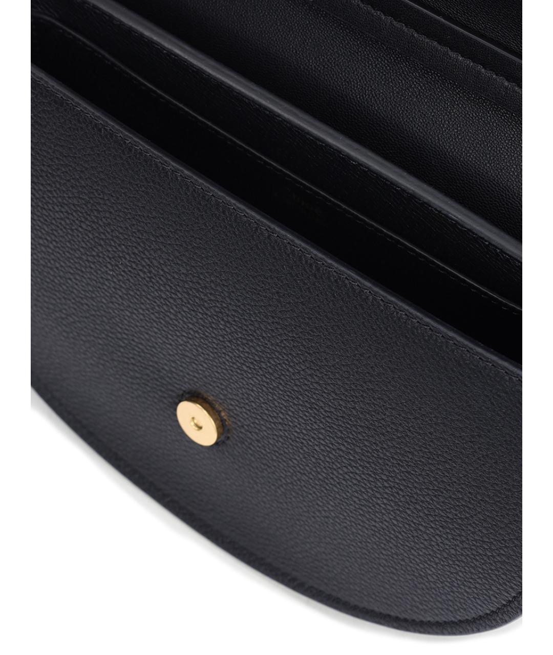 CHLOE Черная кожаная сумка с короткими ручками, фото 2