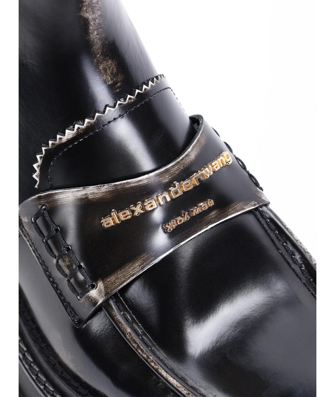 ALEXANDER WANG Черные ботинки из лакированной кожи, фото 4