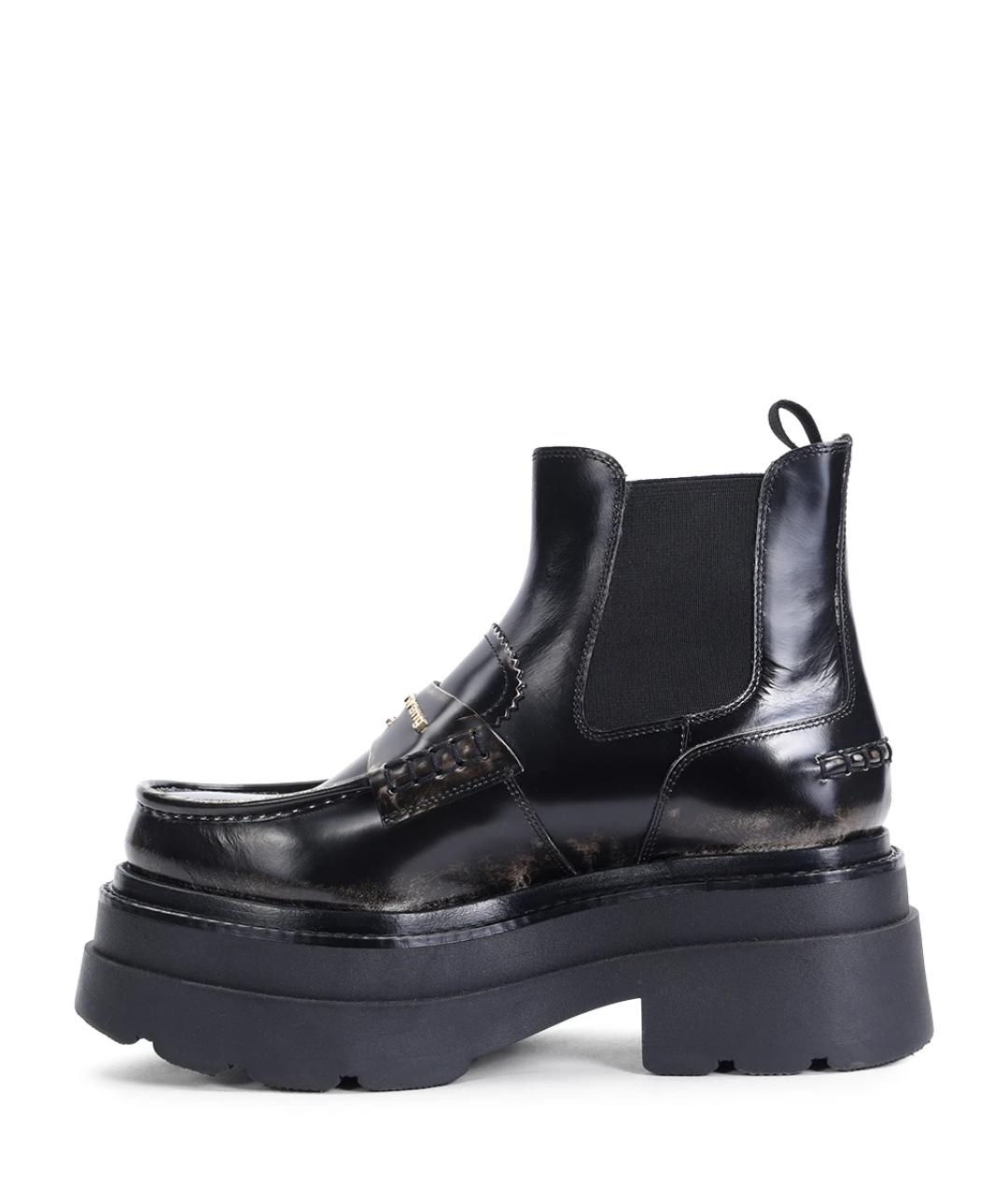 ALEXANDER WANG Черные ботинки из лакированной кожи, фото 3