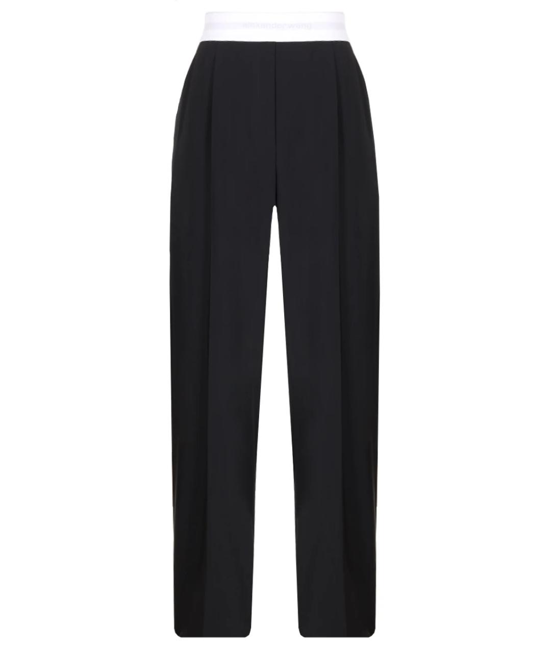 ALEXANDER WANG Черные шерстяные прямые брюки, фото 1