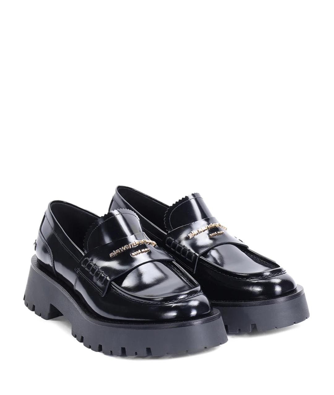 ALEXANDER WANG Черные лоферы из лакированной кожи, фото 2