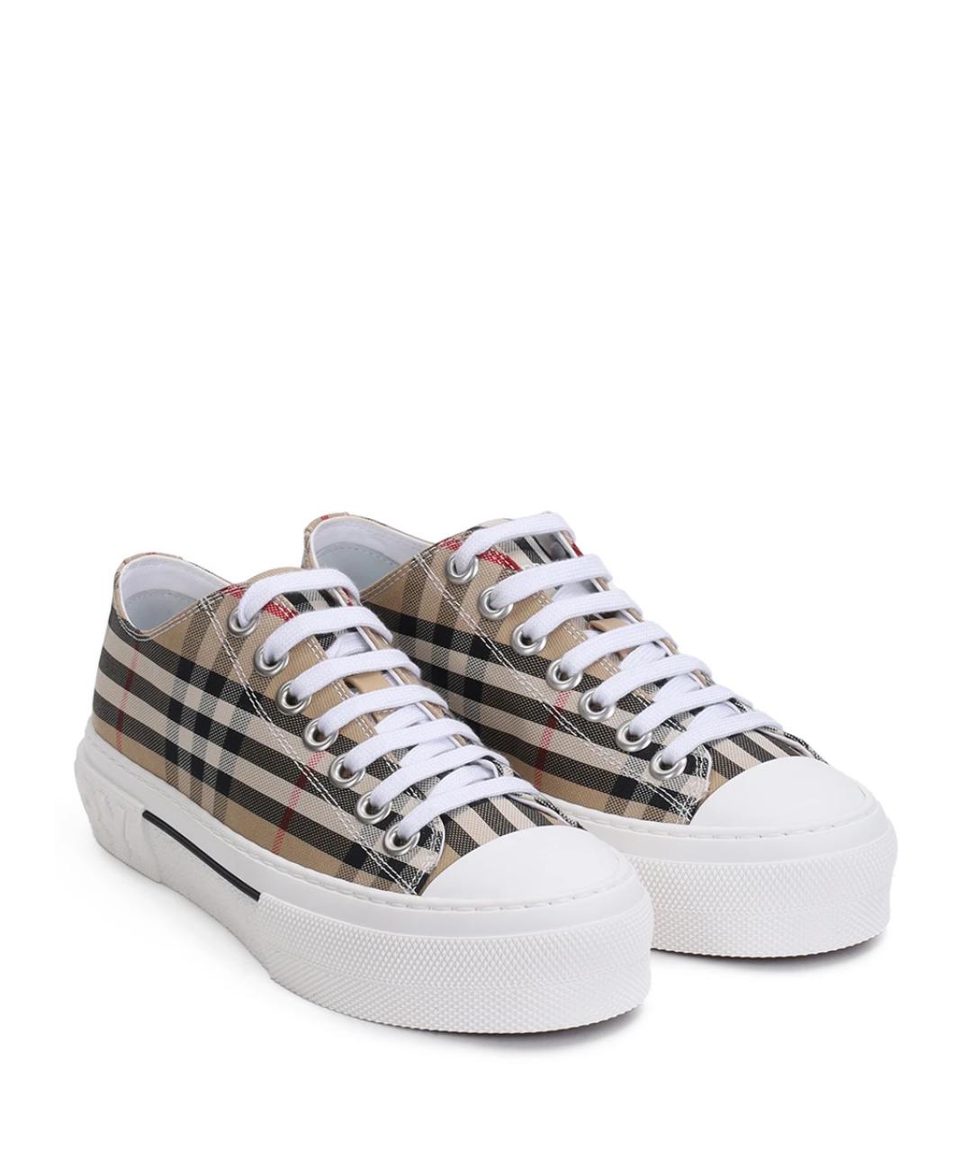 BURBERRY Мульти текстильные кеды, фото 2