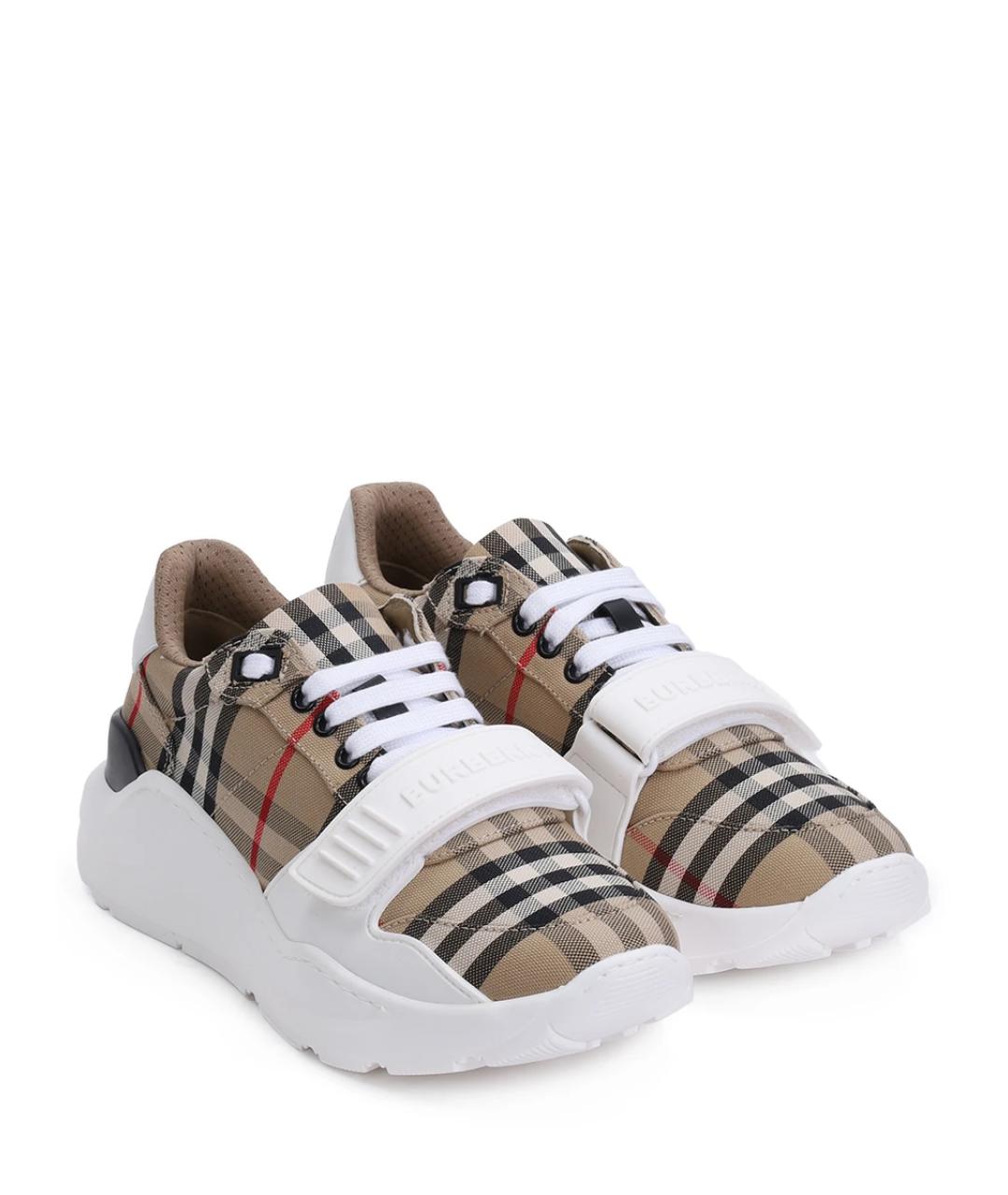 BURBERRY Мульти текстильные кроссовки, фото 2