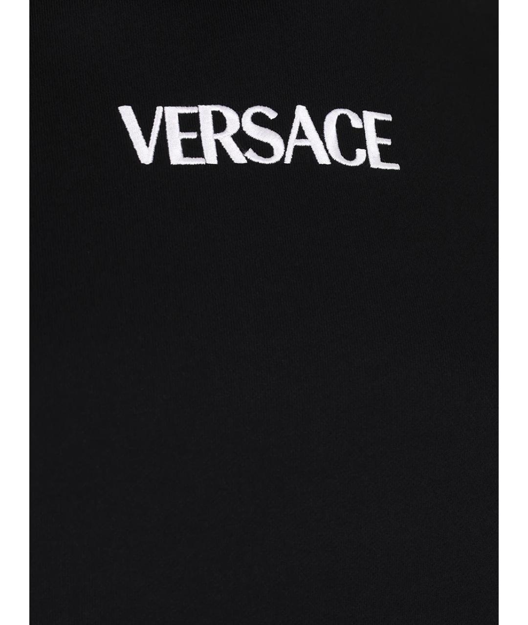VERSACE Черный хлопковый костюм с брюками, фото 3