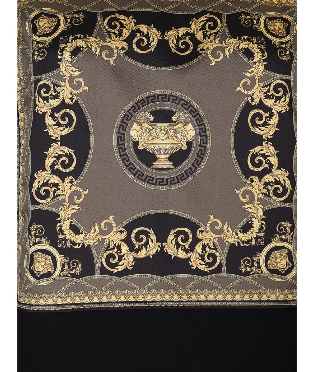 VERSACE Черная хлопковая футболка, фото 3