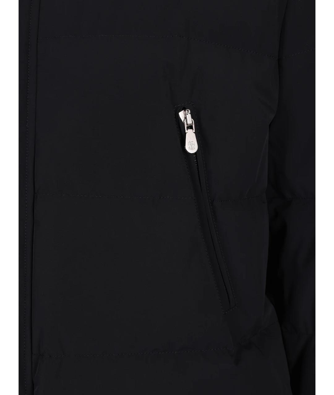 BRUNELLO CUCINELLI Черная синтетическая куртка, фото 3