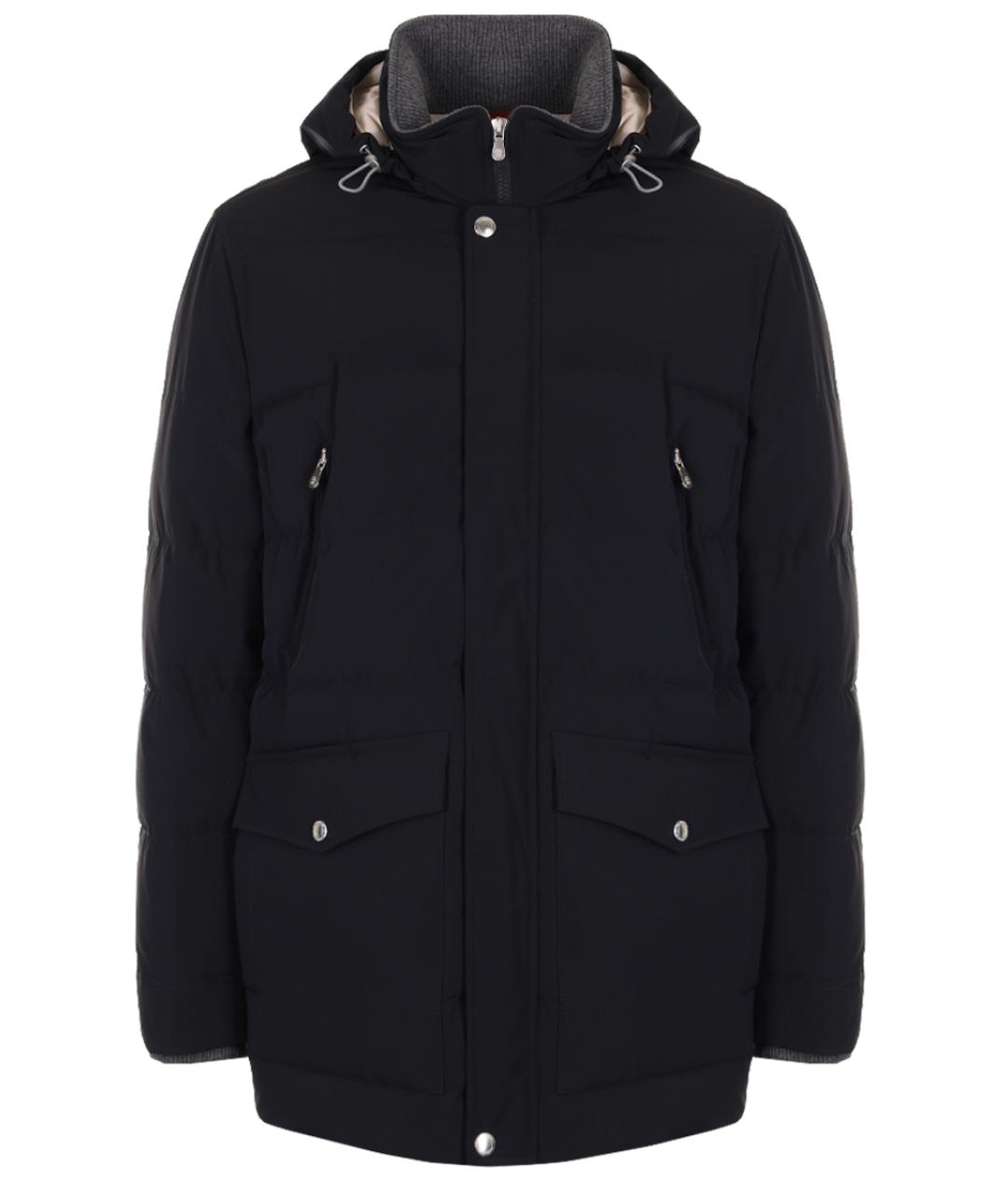 BRUNELLO CUCINELLI Черная синтетическая куртка, фото 1