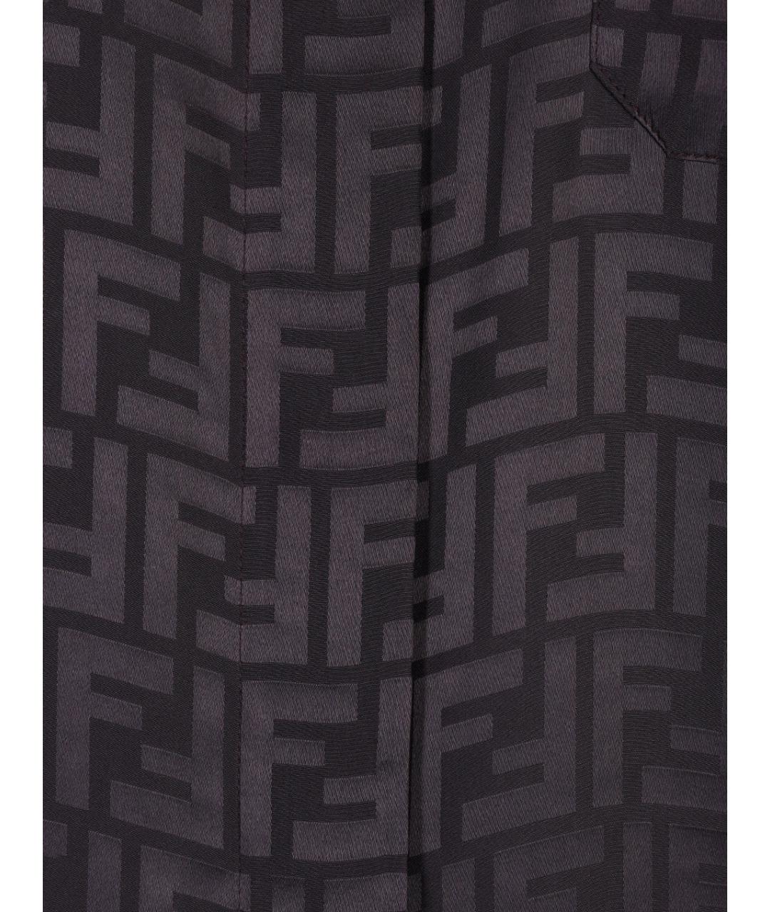 FENDI Фиолетовая шелковая рубашка, фото 3