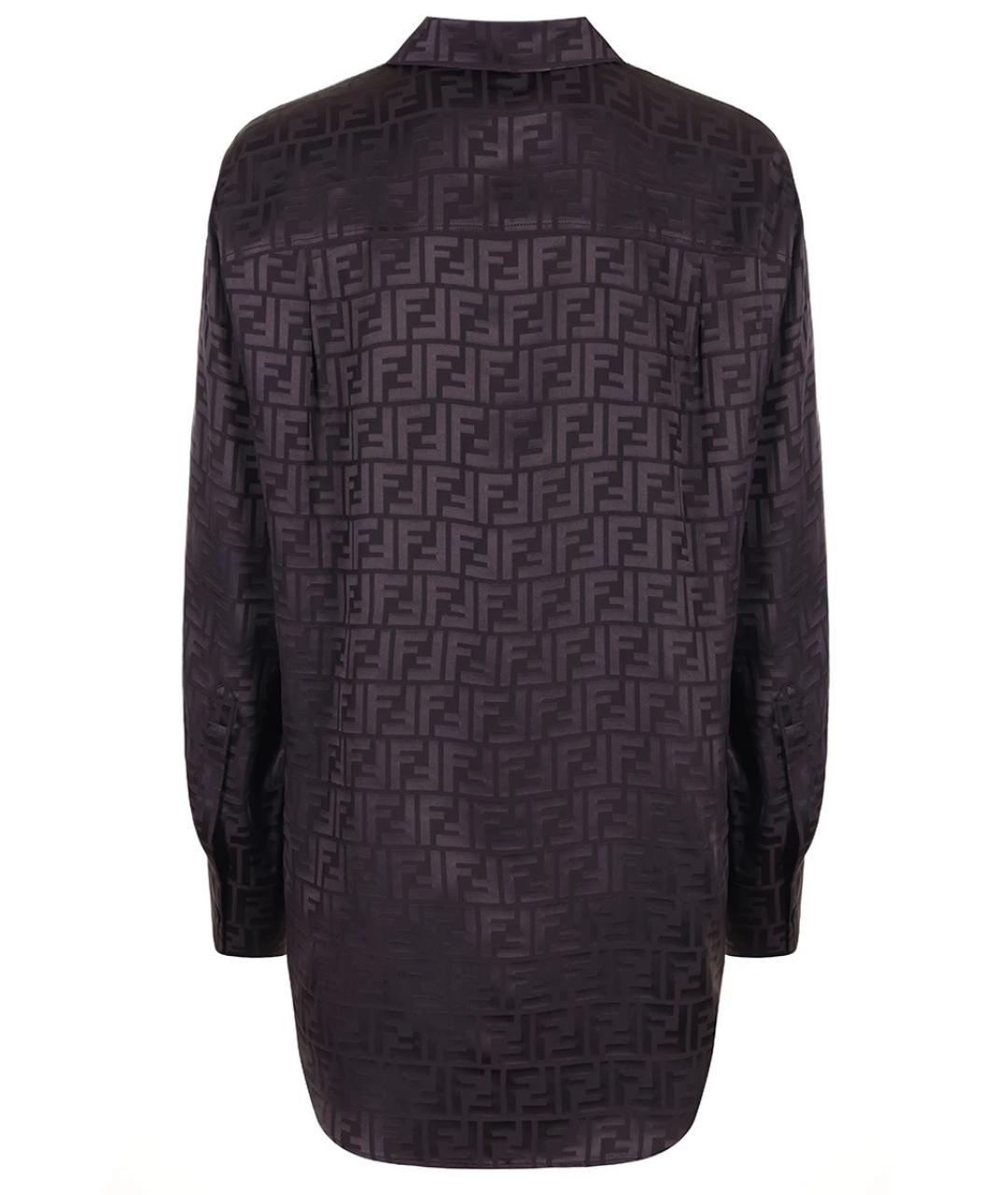 FENDI Фиолетовая шелковая рубашка, фото 2