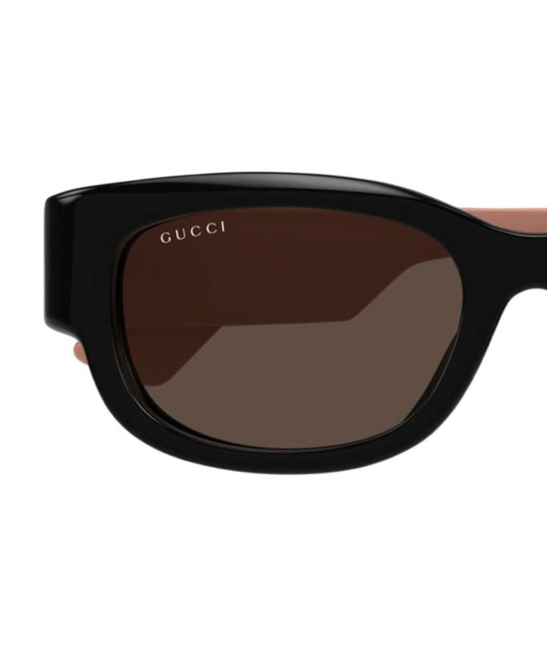 GUCCI Черные пластиковые солнцезащитные очки, фото 3