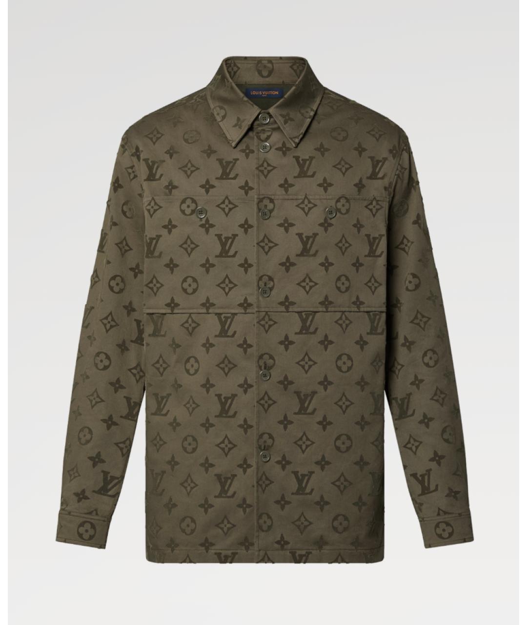 LOUIS VUITTON Хаки куртка, фото 7
