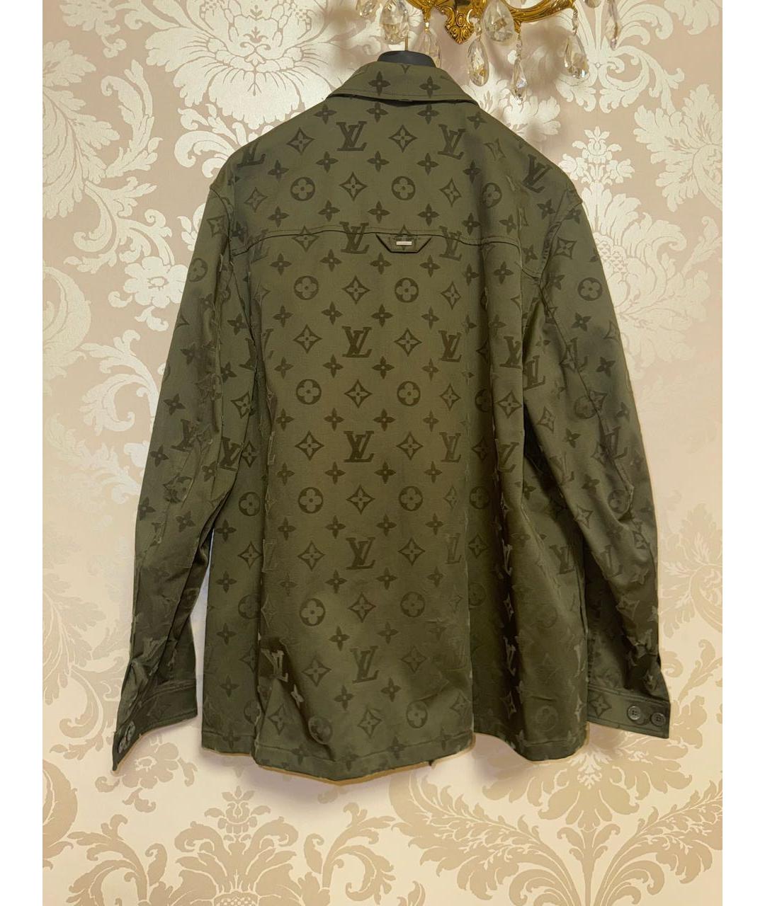 LOUIS VUITTON Хаки куртка, фото 3